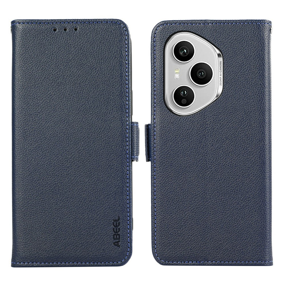 ABEEL For Honor 400 Pro 5G (Global) Case Litchi Texture Leather RFID Blocking Phone Cover