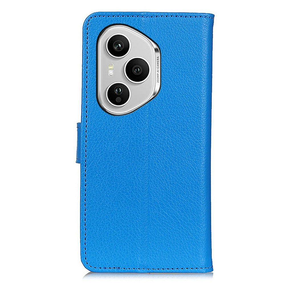 For Honor 400 Pro 5G (Global) Wallet Cover PU Læder Telefoncover Litchi Tekstur