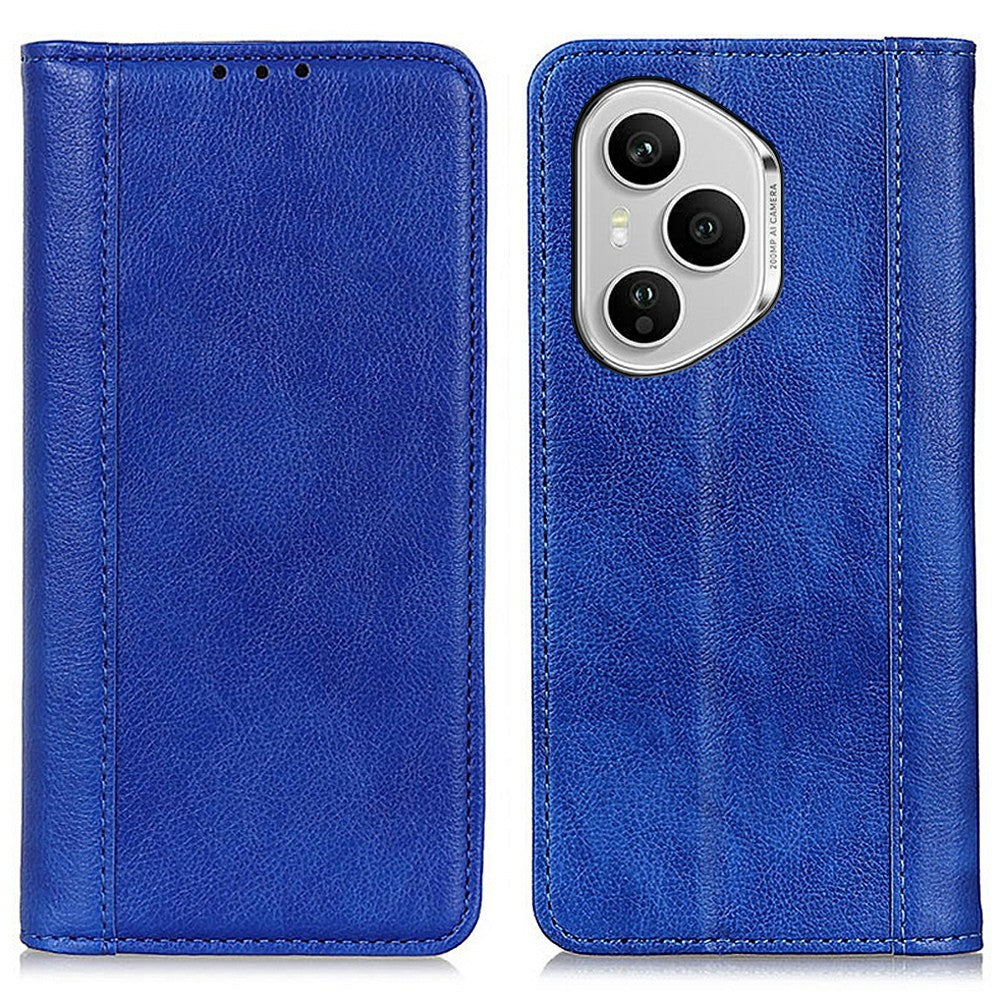 For Honor 400 Pro 5G (Global) Stand Case Split Leather Litchi Texture Wallet Phone Cover