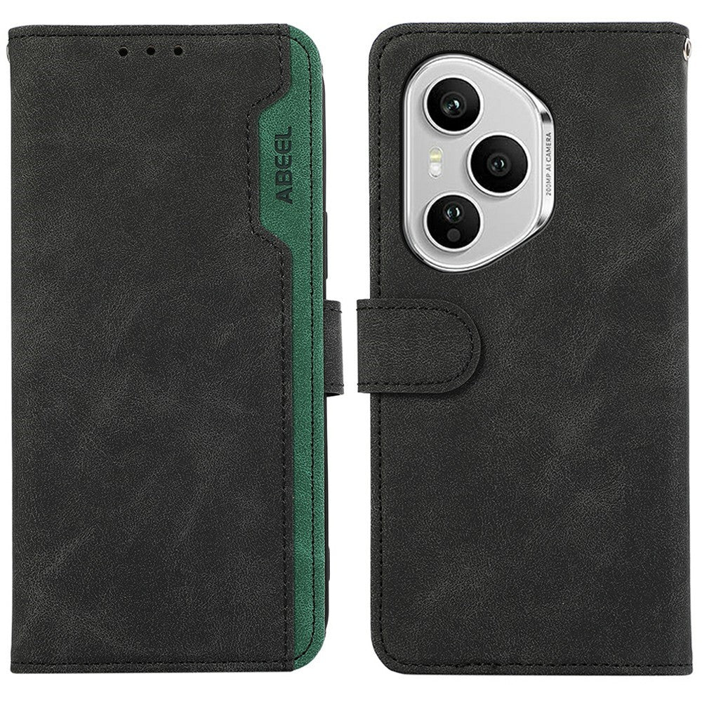 ABEEL For Honor 400 Pro 5G (Global) Case Color Splicing Leather Flip Phone Cover RFID Blocking