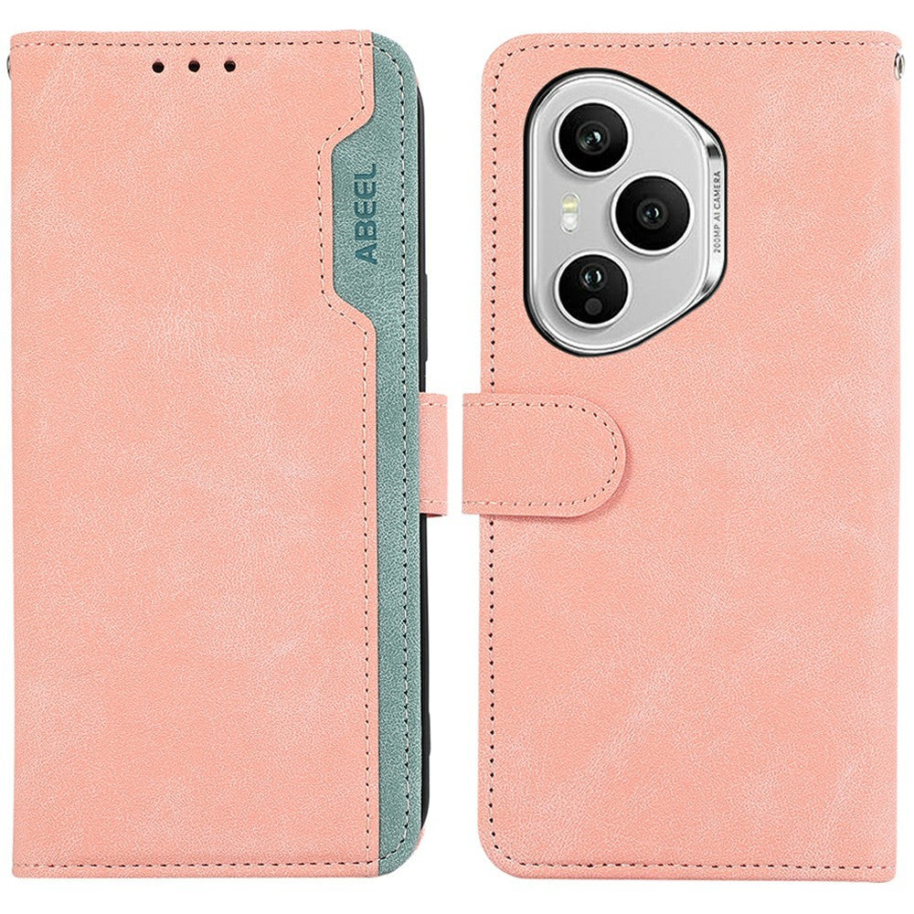 ABEEL For Honor 400 Pro 5G (Global) Case Color Splicing Leather Flip Phone Cover RFID Blocking