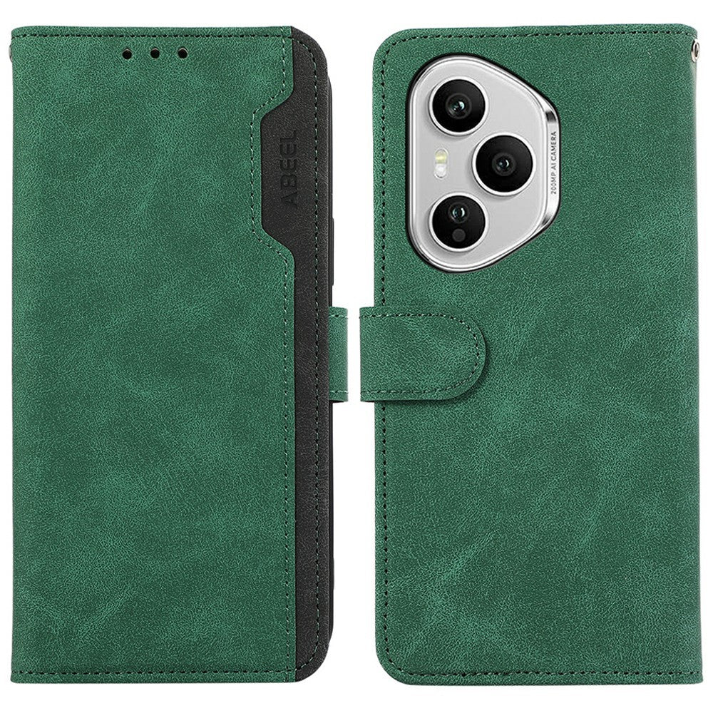 ABEEL For Honor 400 Pro 5G (Global) Case Color Splicing Leather Flip Phone Cover RFID Blocking