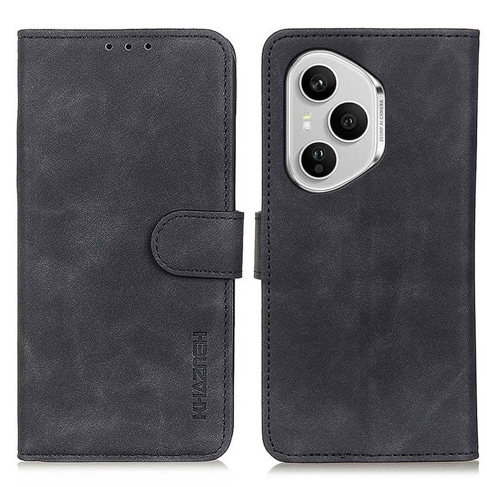 KHAZNEH For Honor 400 Pro 5G (Global) Case PU Leather Retro Texture Phone Cover