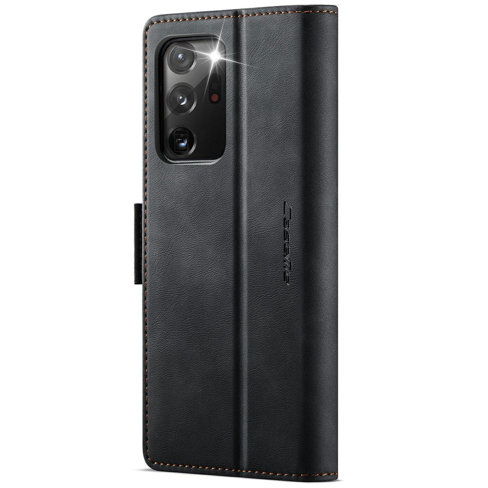 CASEME 033 Series til Samsung Galaxy Note20 Ultra 5G / Note20 Ultra Etui RFID Blokerende Pung Stand Kalve Tekstur Læder Telefon Cover