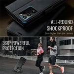 CASEME 033 Series til Samsung Galaxy Note20 Ultra 5G / Note20 Ultra Etui RFID Blokerende Pung Stand Kalve Tekstur Læder Telefon Cover