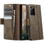 CASEME 033 Series til Samsung Galaxy Note20 Ultra 5G / Note20 Ultra Etui RFID Blokerende Pung Stand Kalve Tekstur Læder Telefon Cover
