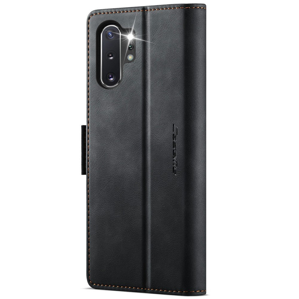 CASEME 033 Series For Samsung Galaxy Note10+ 5G  /  4G Case RFID Blocking Wallet Stand Calf Texture Leather Phone Cover
