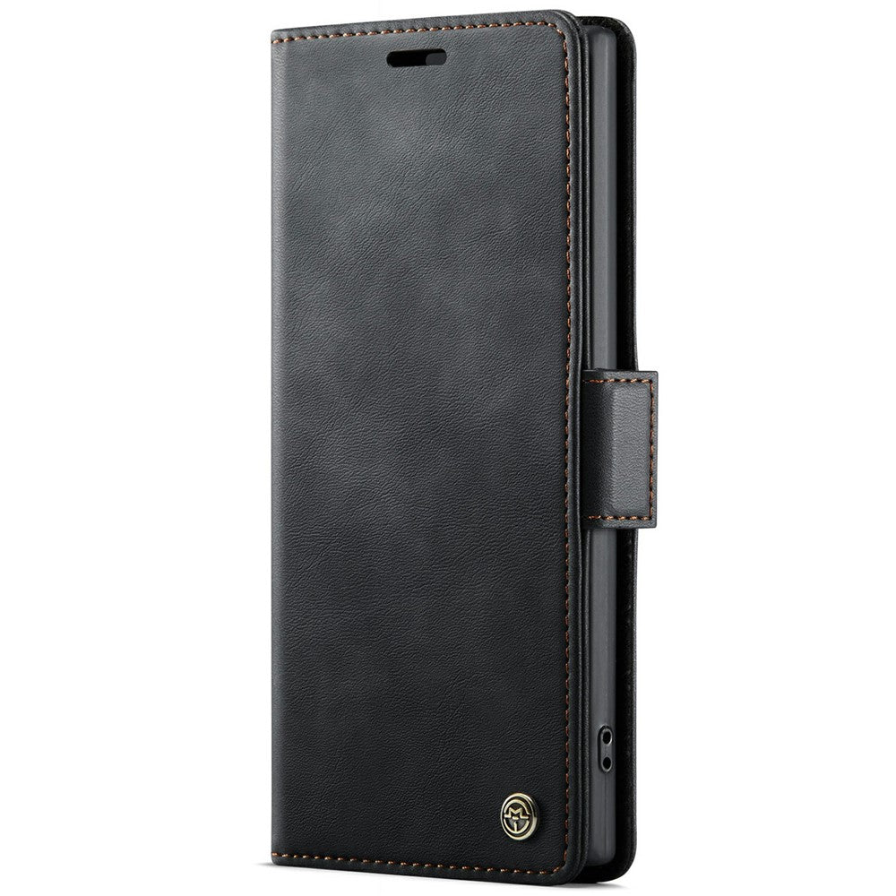 CASEME 033 Series For Samsung Galaxy Note10+ 5G  /  4G Case RFID Blocking Wallet Stand Calf Texture Leather Phone Cover