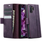 CASEME 033 Series For Samsung Galaxy Note10+ 5G  /  4G Case RFID Blocking Wallet Stand Calf Texture Leather Phone Cover