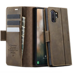 CASEME 033 Series For Samsung Galaxy Note10+ 5G  /  4G Case RFID Blocking Wallet Stand Calf Texture Leather Phone Cover