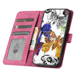 Honor 400 Lite 5G Cover Sommerfugledesign Flip Wallet Læder Telefonetui Skin-Touch