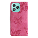 Honor 400 Lite 5G Cover Sommerfugledesign Flip Wallet Læder Telefonetui Skin-Touch