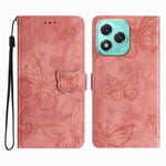 Honor 400 Lite 5G Cover Sommerfugledesign Flip Wallet Læder Telefonetui Skin-Touch