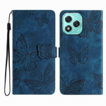 Honor 400 Lite 5G Cover Sommerfugledesign Flip Wallet Læder Telefonetui Skin-Touch