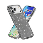 For iPhone 17 Pro Max Case Sparkly Powder Glitter Shiny Soft TPU + Hard PC Back Cover