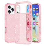 For iPhone 17 Pro Max Case Sparkly Powder Glitter Shiny Soft TPU + Hard PC Back Cover