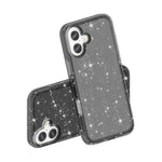 For iPhone 17 Case Sparkly Powder Glitter Shiny Soft TPU + Hard PC Back Cover