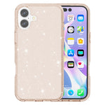 For iPhone 17 Case Sparkly Powder Glitter Shiny Soft TPU + Hard PC Back Cover