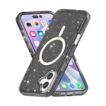 Til iPhone 17 Cover Kompatibel med MagSafe Glitter Pulver PC + TPU Telefon Cover