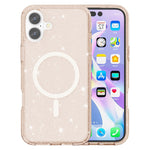 Til iPhone 17 Cover Kompatibel med MagSafe Glitter Pulver PC + TPU Telefon Cover