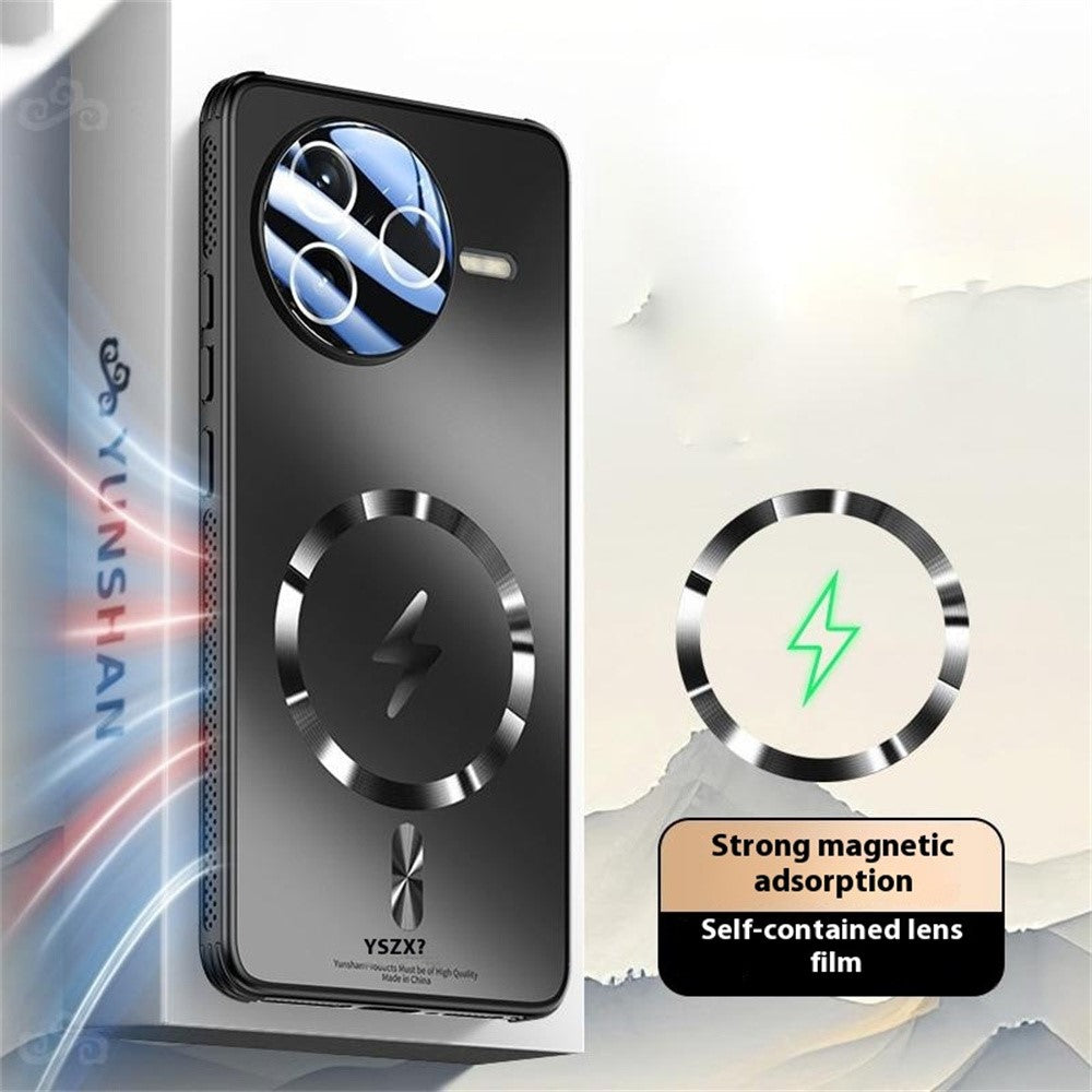 Magnetisk cover i mat PC + TPU med varmeafledning til Xiaomi Redmi K80 5G / Poco F7 Pro 5G