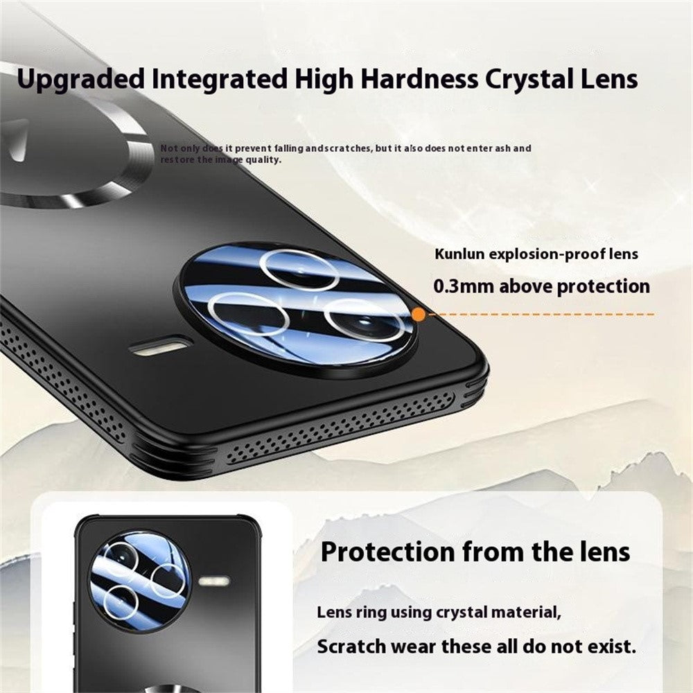 Magnetisk cover i mat PC + TPU med varmeafledning til Xiaomi Redmi K80 5G / Poco F7 Pro 5G