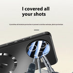 Magnetisk cover i mat PC + TPU med varmeafledning til Xiaomi Redmi K80 5G / Poco F7 Pro 5G