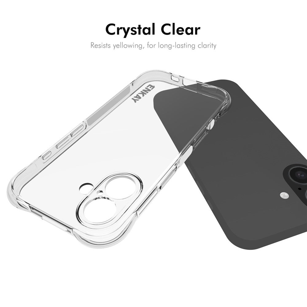 ENKAY HAT PRINCE For iPhone 17 Clear Phone Case   Shockproof Anti-slip TPU Cover