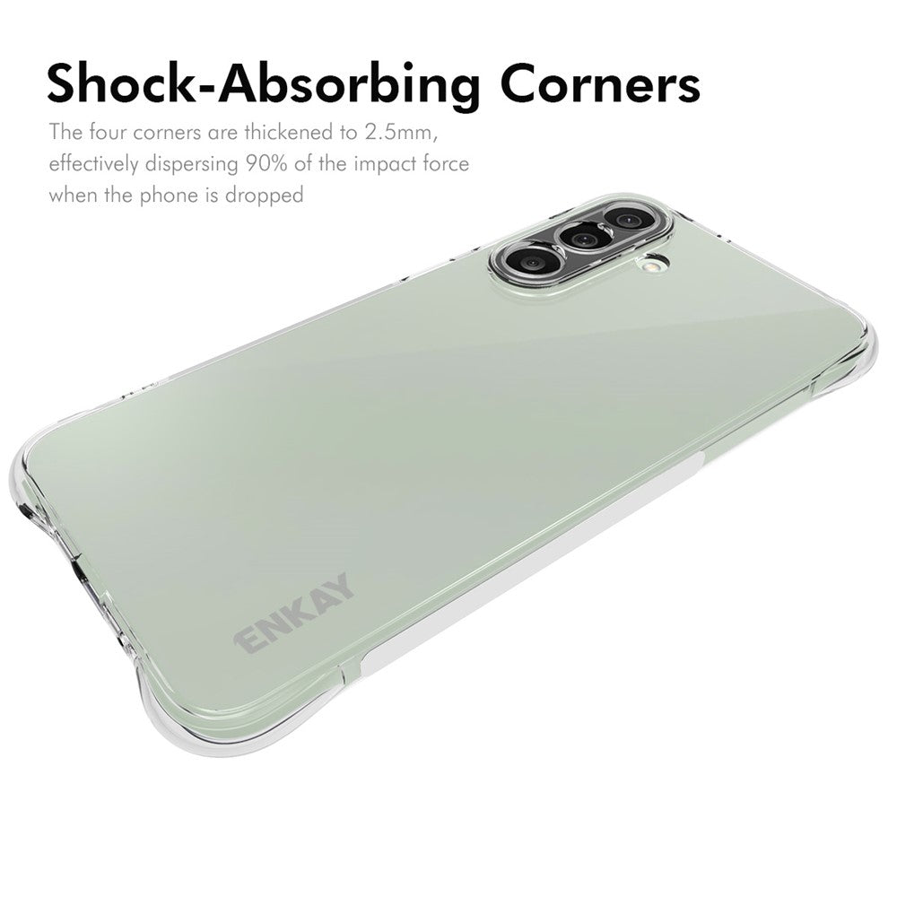 ENKAY HAT PRINCE For Samsung Galaxy M56 5G Clear Phone Case   Shockproof Anti-slip TPU Cover