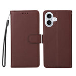 For iPhone 17 Case RFID Blocking 3 Card Slots PU Leather Phone Cover with Wrist Strap
