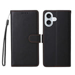 For iPhone 17 Case RFID Blocking 3 Card Slots PU Leather Phone Cover with Wrist Strap