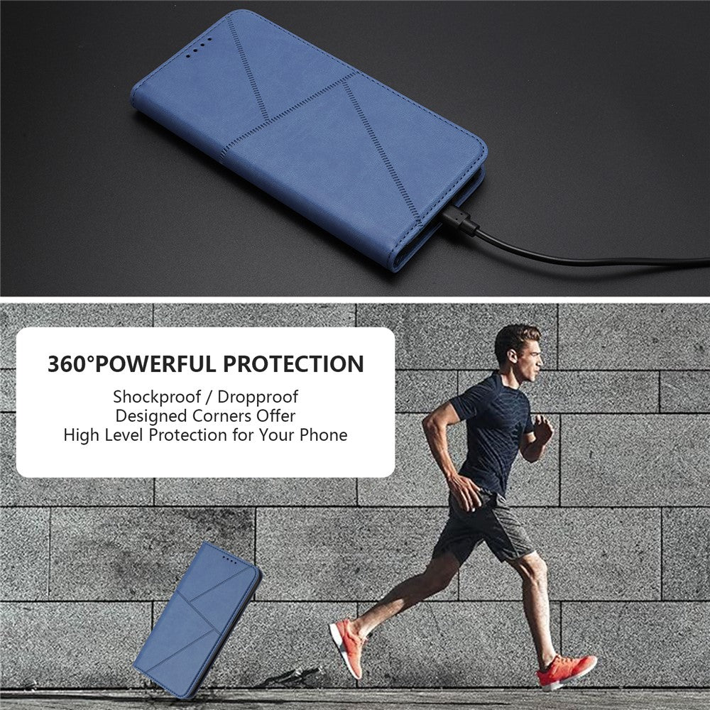 Til Samsung Galaxy A08 5G / A08 4G / A07 4G / A06 4G / A06 5G Pung-Etui Magnetisk Lukning Læder Flip Telefoncover med Stativ