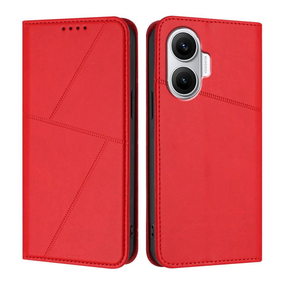 For Xiaomi Poco F7 5G / Redmi Turbo 4 Pro 5G Wallet Case Magnetic Closure Leather Flip Phone Cover with Stand