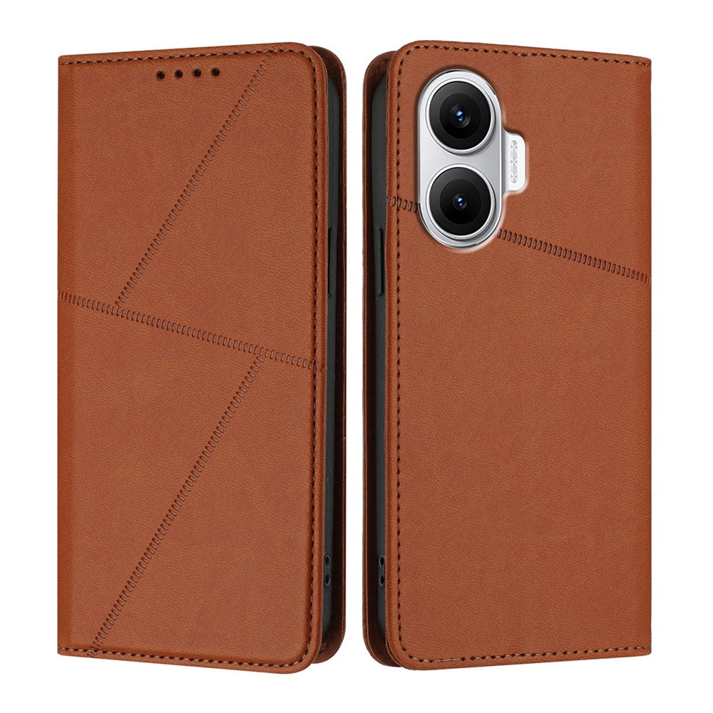 For Xiaomi Poco F7 5G / Redmi Turbo 4 Pro 5G Wallet Case Magnetic Closure Leather Flip Phone Cover with Stand