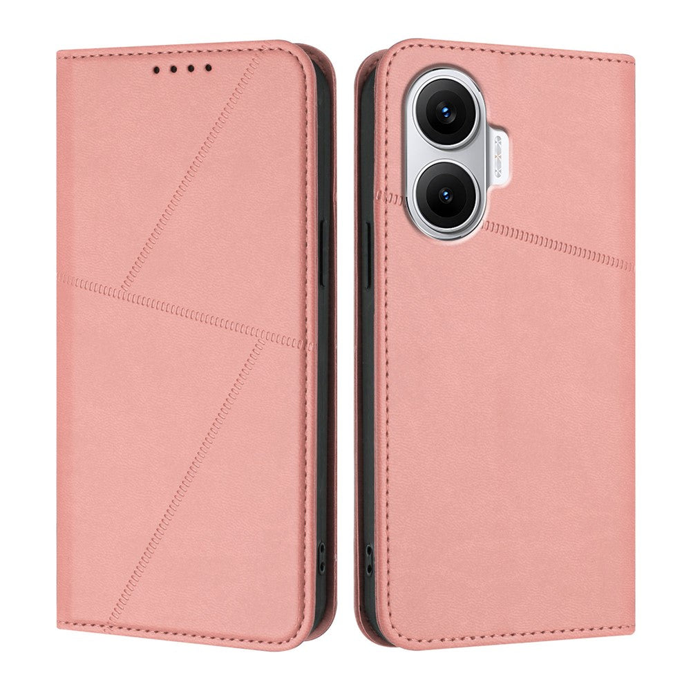 For Xiaomi Poco F7 5G / Redmi Turbo 4 Pro 5G Wallet Case Magnetic Closure Leather Flip Phone Cover with Stand