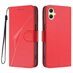 Til Samsung Galaxy A08 5G / A08 4G / A07 4G / A06 4G / A06 5G Etui Trekant Aftryk Læder Telefoncover med Snor