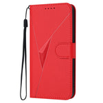Til Samsung Galaxy A08 5G / A08 4G / A07 4G / A06 4G / A06 5G Etui Trekant Aftryk Læder Telefoncover med Snor