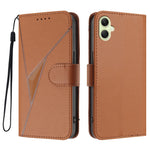 Til Samsung Galaxy A08 5G / A08 4G / A07 4G / A06 4G / A06 5G Etui Trekant Aftryk Læder Telefoncover med Snor