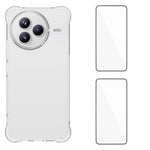 WANLONFENG För Xiaomi Civi 5 Pro 5G TPU-skal WL2-serien 2,0 mm mobilskydd med 2 st. härdat glasfilm