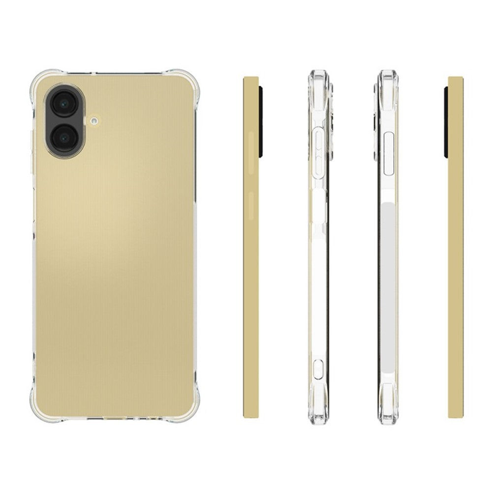WANLONFENG til Samsung Galaxy A08 4G / A07 4G TPU Cover WL2 Serie 2.0 mm Telefoncover med 2 stk. Hærdet Glasfilm