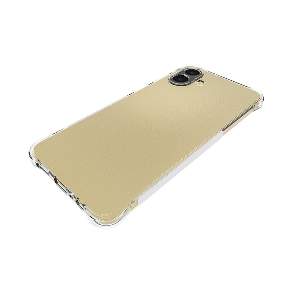 WANLONFENG til Samsung Galaxy A08 4G / A07 4G TPU Cover WL2 Serie 2.0 mm Telefoncover med 2 stk. Hærdet Glasfilm