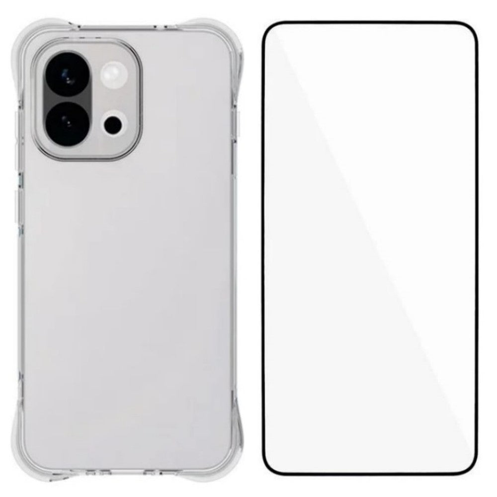 WANLONFENG-cover til OnePlus 13T 5G, WL-serien, 2,0 mm TPU-mobilcover med hærdet glasbeskyttelse