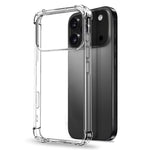 NORTHJO For iPhone 17 Pro Max Case Shockproof TPU Clear Phone Cover with Tempered Glass and Camera Lens Film