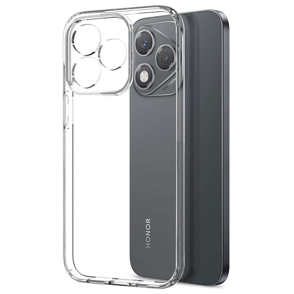 NORTHJO For Honor 400 Lite 5G Case Soft TPU Clear Phone Cover with Tempered Glass Screen Protector