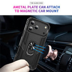 For iPhone 18 Pro Max / 17 Pro Max Case PC + TPU Phone Cover with Kickstand