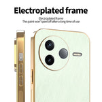 KADEM For Xiaomi Poco F7 Pro 5G / Redmi K80 5G Case Electroplating Silk Texture PU + TPU Phone Back Cover