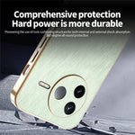 KADEM For Xiaomi Poco F7 Pro 5G / Redmi K80 5G Case Electroplating Silk Texture PU + TPU Phone Back Cover