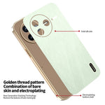 KADEM For Xiaomi Poco F7 Pro 5G / Redmi K80 5G Case Electroplating Silk Texture PU + TPU Phone Back Cover
