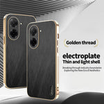 KADEM For Xiaomi Redmi A5 NFC (EU) (173.45mm) Case Electroplating Silk Texture PU + TPU Phone Back Cover