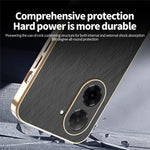 KADEM For Xiaomi Redmi A5 NFC (EU) (173.45mm) Case Electroplating Silk Texture PU + TPU Phone Back Cover